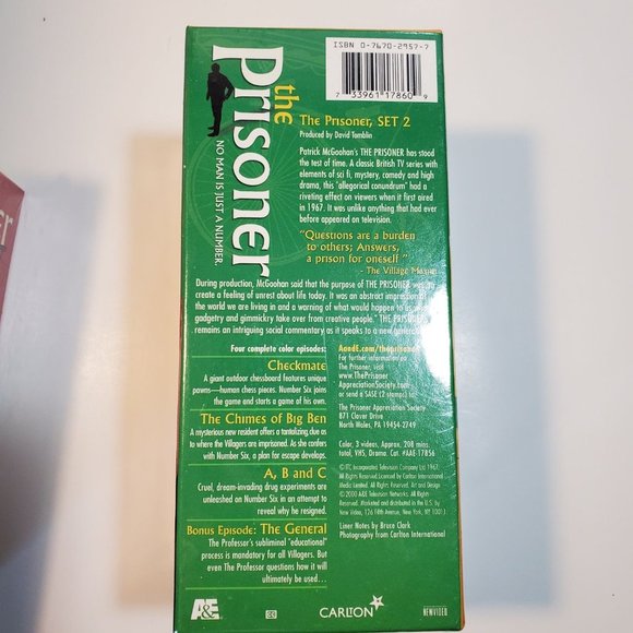 The Prisoner VHS Tapes Set One and Two "New Sealed" and 3 Prisoner Books Bundle - Picture 4 of 7